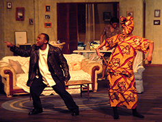 Students acting in UWF Theatres production of A Raisin in the Sun