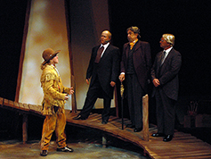 Students acting in UWF Theatres production of Indians
