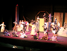 Students performing in UWF Theatres production of Kiss Me Kate