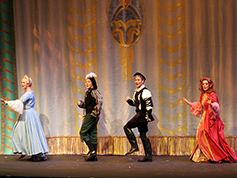 Students performing in UWF Theatres production of Kiss Me Kate