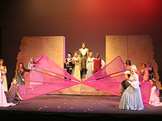 Students performing in UWF Theatres production of Kiss Me Kate