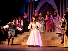 Students performing in UWF Theatres production of Kiss Me Kate