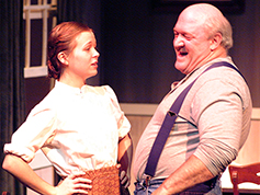 Students performing in UWF Theatres production of Rainmaker