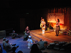 Students performing in UWF Theatres production of A Piece of My Heart