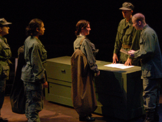 Students performing in UWF Theatres production of A Piece of My Heart