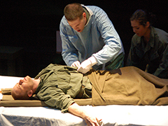 Students performing in UWF Theatres production of A Piece of My Heart