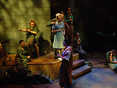 Students performing in UWF Theatres production of A Piece of My Heart