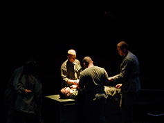 Students performing in UWF Theatres production of A Piece of My Heart