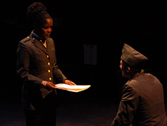 Students performing in UWF Theatres production of A Piece of My Heart