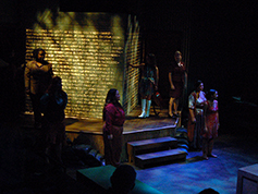 Students performing in UWF Theatres production of A Piece of My Heart