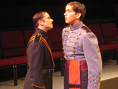 Students performing in UWF Theatres production of Antigone