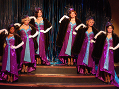 Students performing in UWF Theatres production of Guys and Dolls