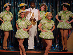 Students performing in UWF Theatres production of Guys and Dolls