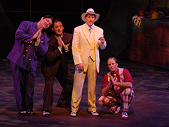 Students performing in UWF Theatres production of Guys and Dolls