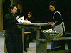Students performing in UWF Theatres production of The House of Bernarda Alba