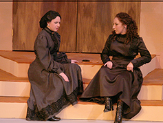 Students performing in UWF Theatres production of The House of Bernarda Alba