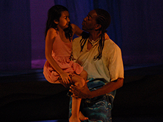 Students performing in UWF Theatres production of Once on this Island
