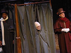 Students performing in UWF Theatres production of A Christmas Carol