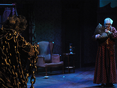 Students performing in UWF Theatres production of A Christmas Carol