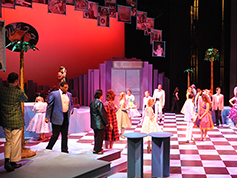 Students performing in UWF Theatres production of Grease