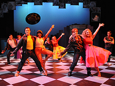 Students performing in UWF Theatres production of Grease