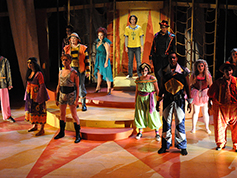 Students performing in UWF Theatres production of Pippin