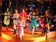 Students performing in UWF Theatres production of Pippin