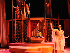 Students performing in UWF Theatres production of Pippin