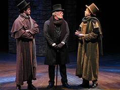 Students performing in UWF Theatres production of A Christmas Carol
