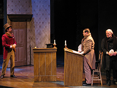 Students performing in UWF Theatres production of A Christmas Carol