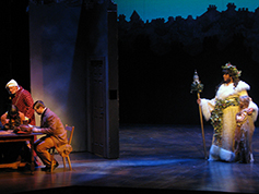 Students performing in UWF Theatres production of A Christmas Carol