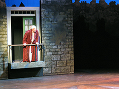 Students performing in UWF Theatres production of A Christmas Carol