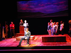 Students performing in UWF Theatres production of The Laramie Project