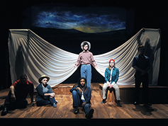 Students performing in UWF Theatres production of The Laramie Project