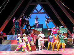 Students performing in UWF Theatres production of Seussical