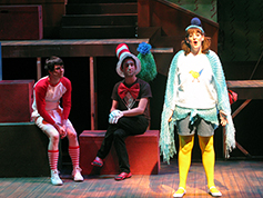 Students performing in UWF Theatres production of Seussical