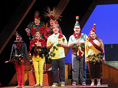 Students performing in UWF Theatres production of Seussical