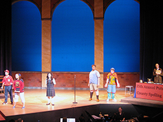 Students performing in UWF Theatres production of The 25th Annual Putnam County Spelling Bee