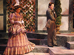 Students performing in UWF Theatres production of The Importance of Being Earnest