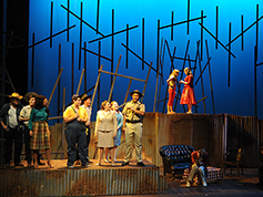 Students performing in UWF Theatres production of Bat Boy