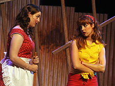 Students performing in UWF Theatres production of Bat Boy