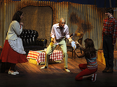 Students performing in UWF Theatres production of Bat Boy