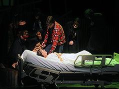 Students performing in UWF Theatres production of Bat Boy