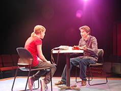 Students performing in UWF Theatres production of Reasons to be Pretty