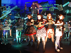 Students performing in UWF Theatres production of The Threepenny Opera