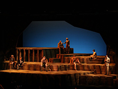 Students performing in UWF Theatres production of Floyd Collins