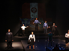 Students performing in UWF Theatres production of Gods Country