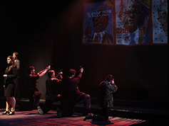 Students performing in UWF Theatres production of Gods Country