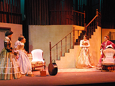 Students performing in UWF Theatres production of Little Women