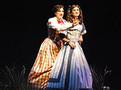Students performing in UWF Theatres production of Little Women